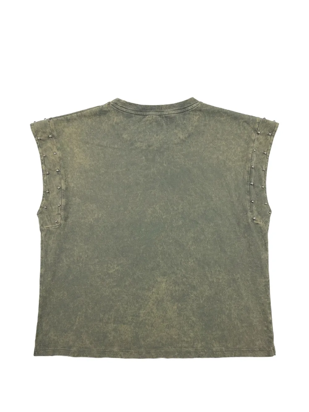 Htc Los Angeles Ruimvallend T-shirt met studs Groen