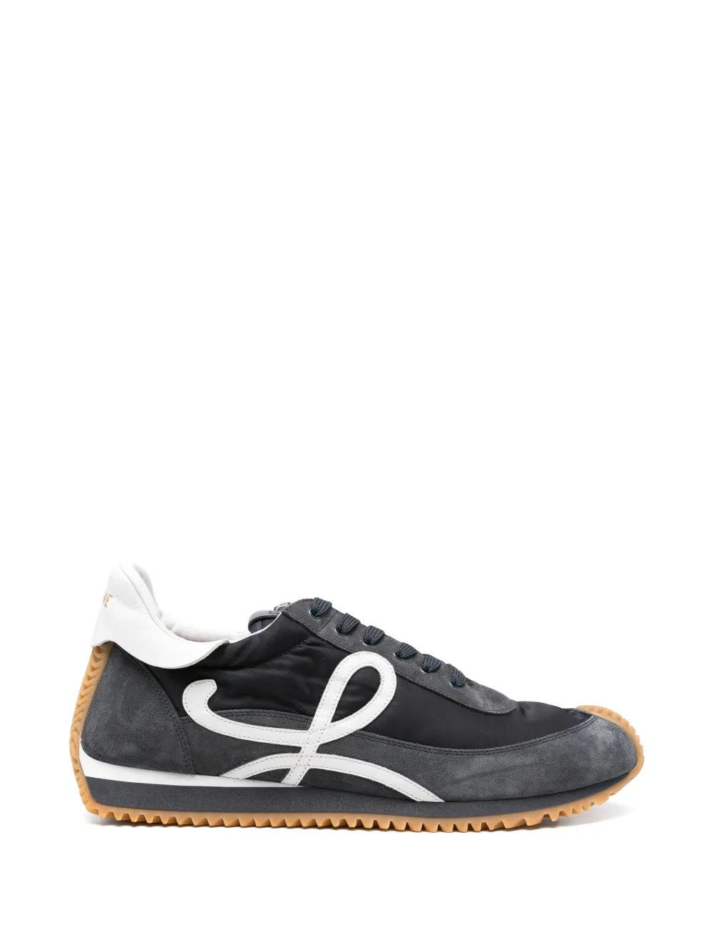 LOEWE Flow Runner 2.0 in nylon and suede sneakers Blauw
