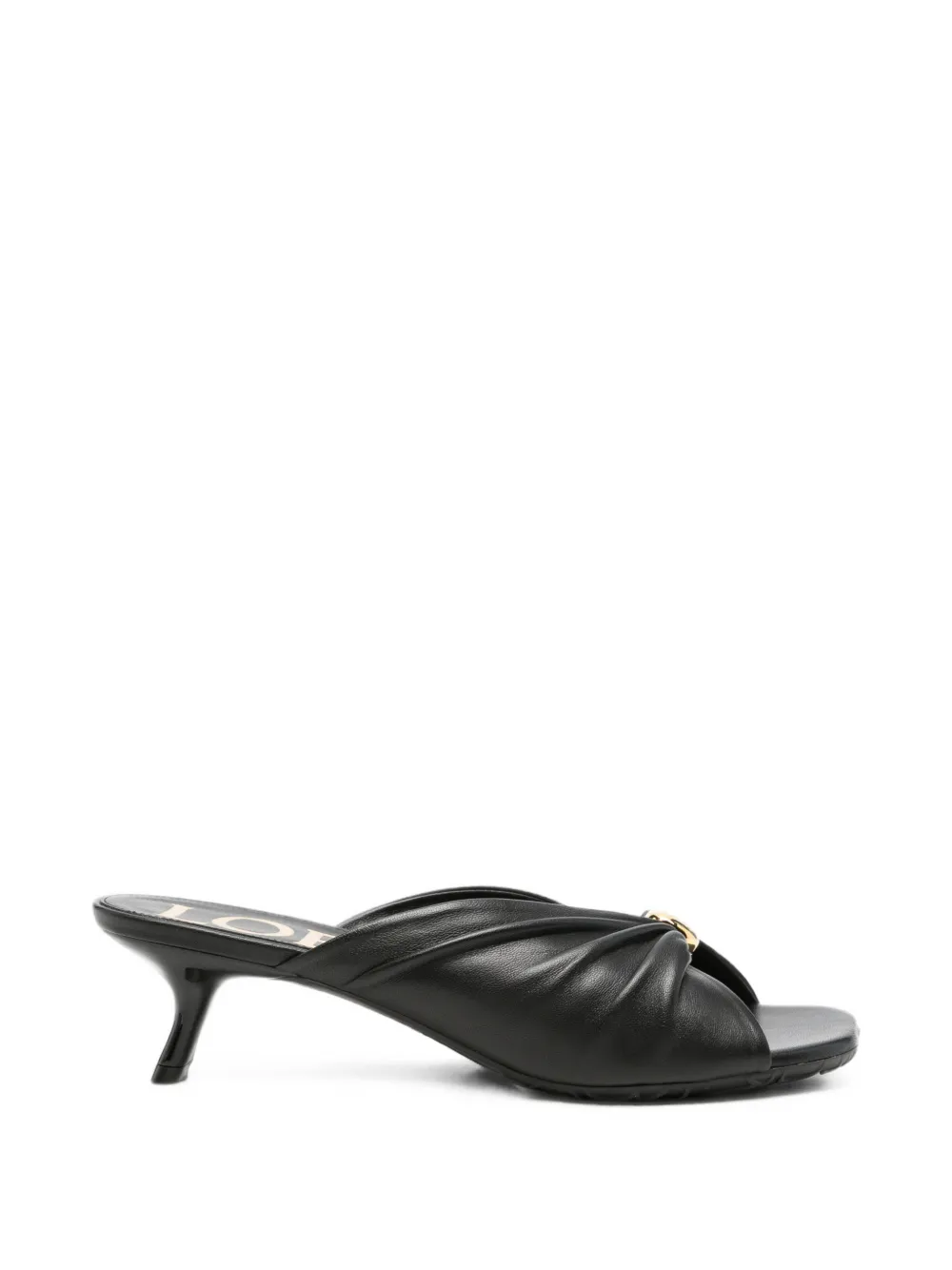 LOEWE Pebble Soft in nappa sandals Zwart