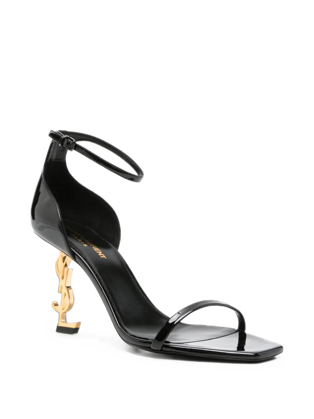 Saint Laurent Opyum Sandals in patent leather Zwart