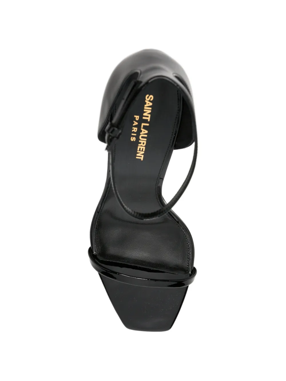 Saint Laurent Opyum Sandals in patent leather Zwart