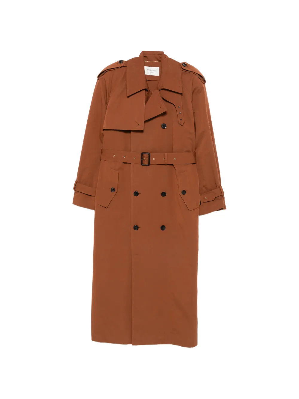 Saint Laurent Trenchcoat mit Gürtel - Braun