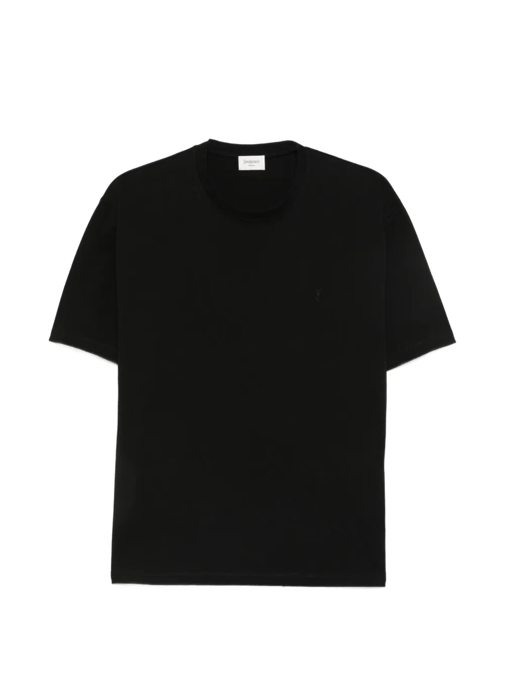 Saint Laurent Cassandre-embroidered T-shirt - Nero