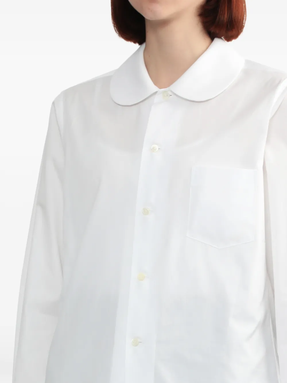 Comme Des Garçons Comme Des Garçons Shirt met Peter Pan kraag Wit