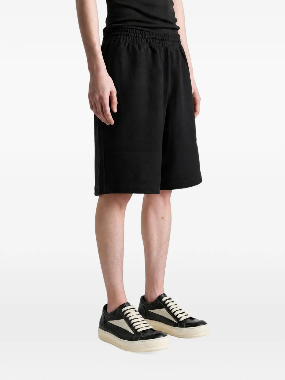 Burberry Knight Check katoenen shorts Zwart