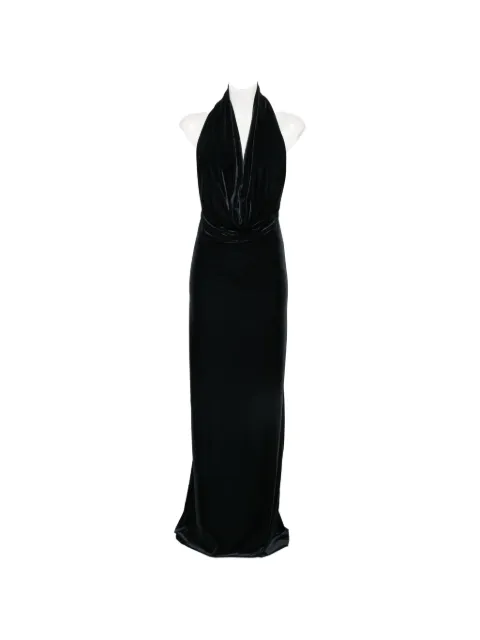Amazuìn Venus halterneck maxi dress
