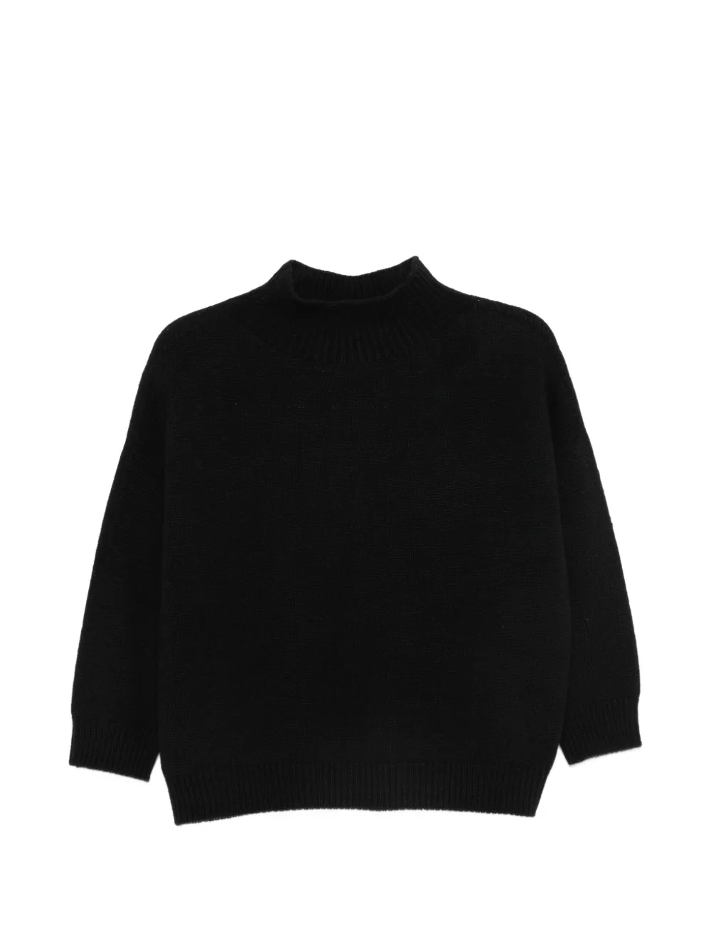 Vanisè Maglione con collo rialzato - Nero