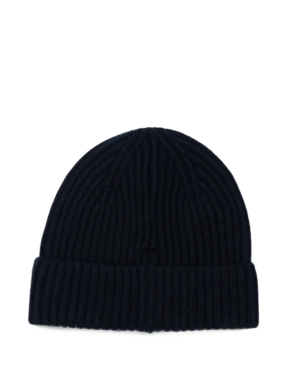 MC2 Saint Barth Wengen ribbed-knit embroidered-logo beanie hat Blauw