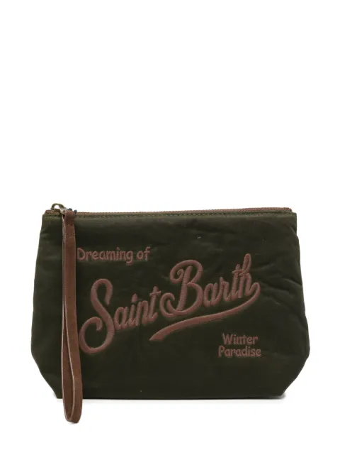 MC2 Saint Barth Aline Wax logo-embroidered clutch bag
