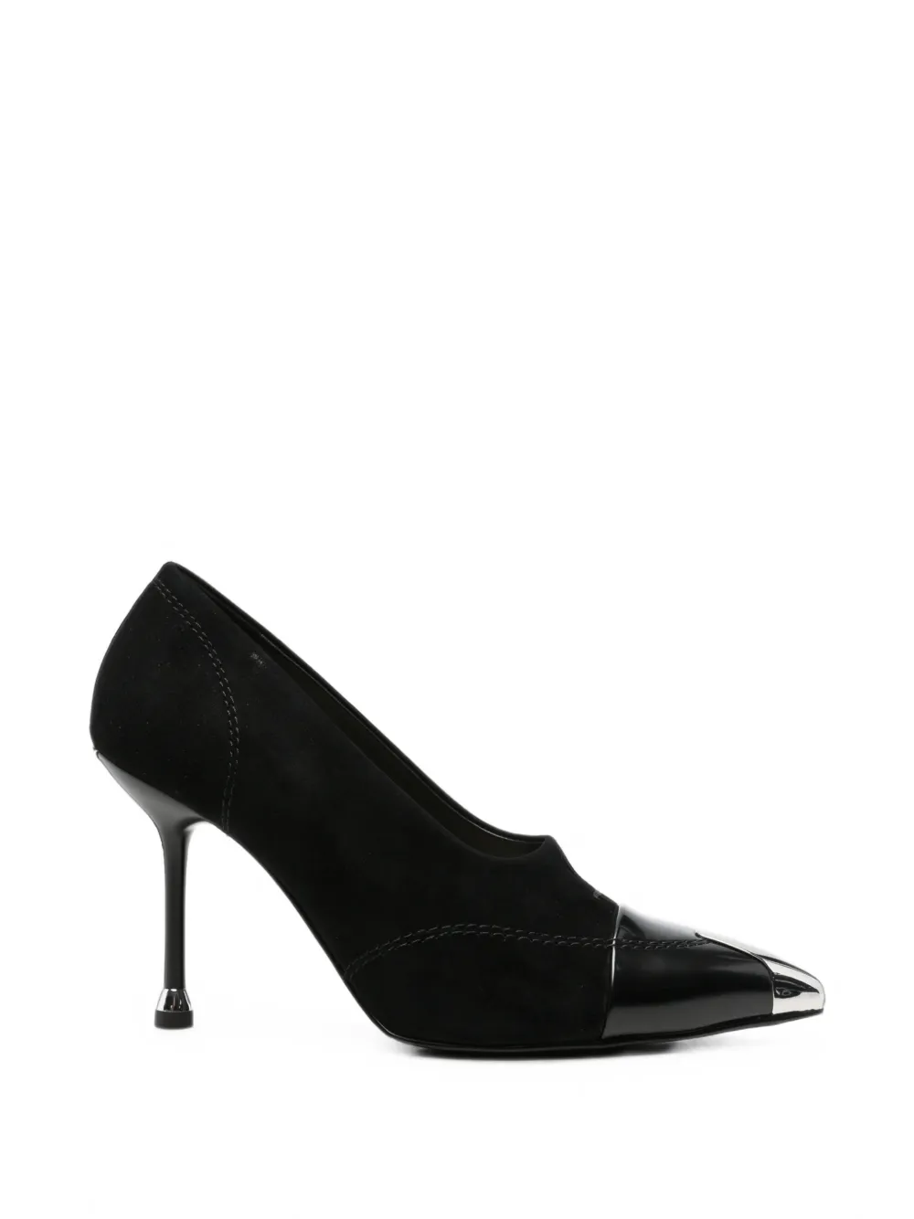 LIU JO metal-tip panelled pumps Zwart