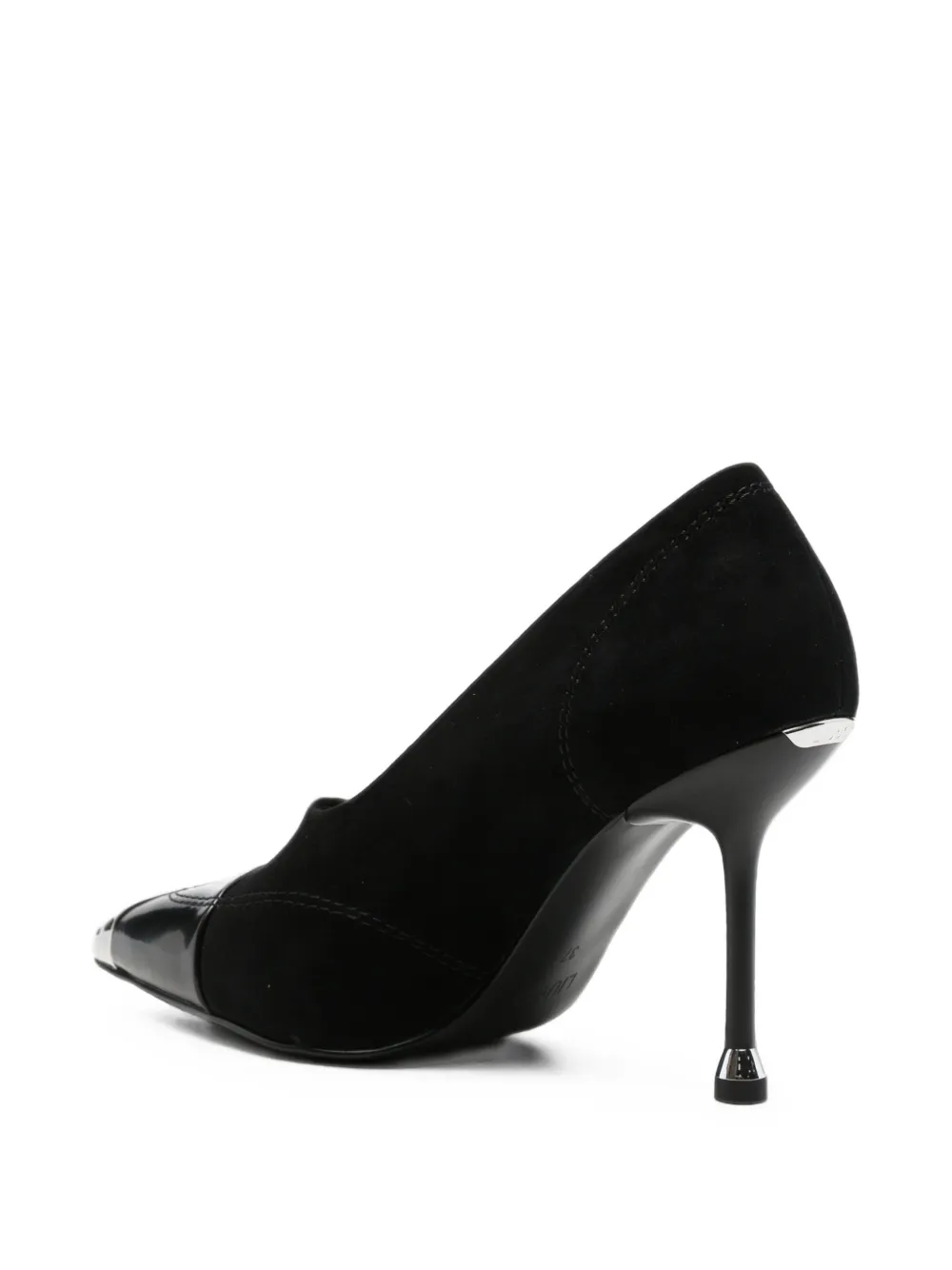 LIU JO metal-tip panelled pumps Zwart
