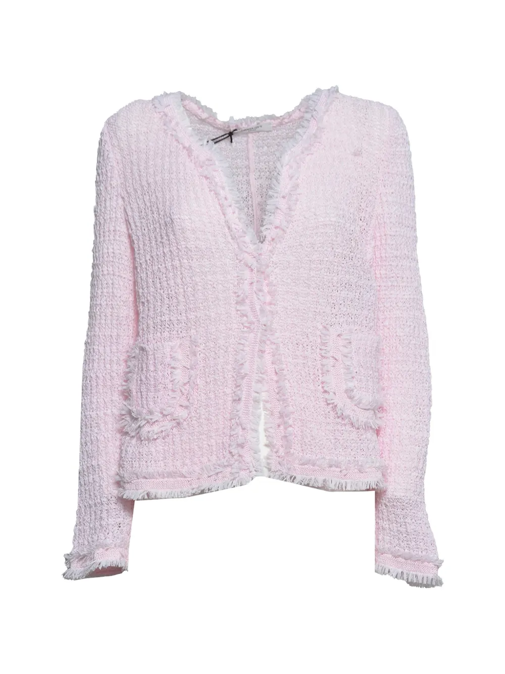 Charlott fringed-trim knit jacket