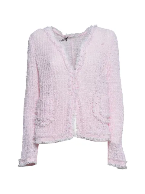 Charlott fringed-trim knit jacket