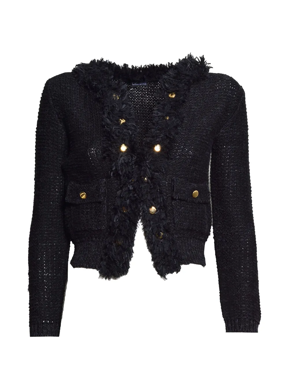 Charlott fringe-trim bouclé jacket