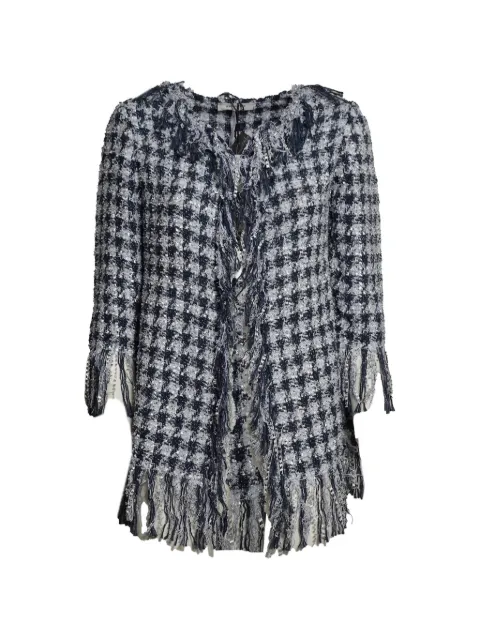 Charlott fringe-trimmed tweed jacket