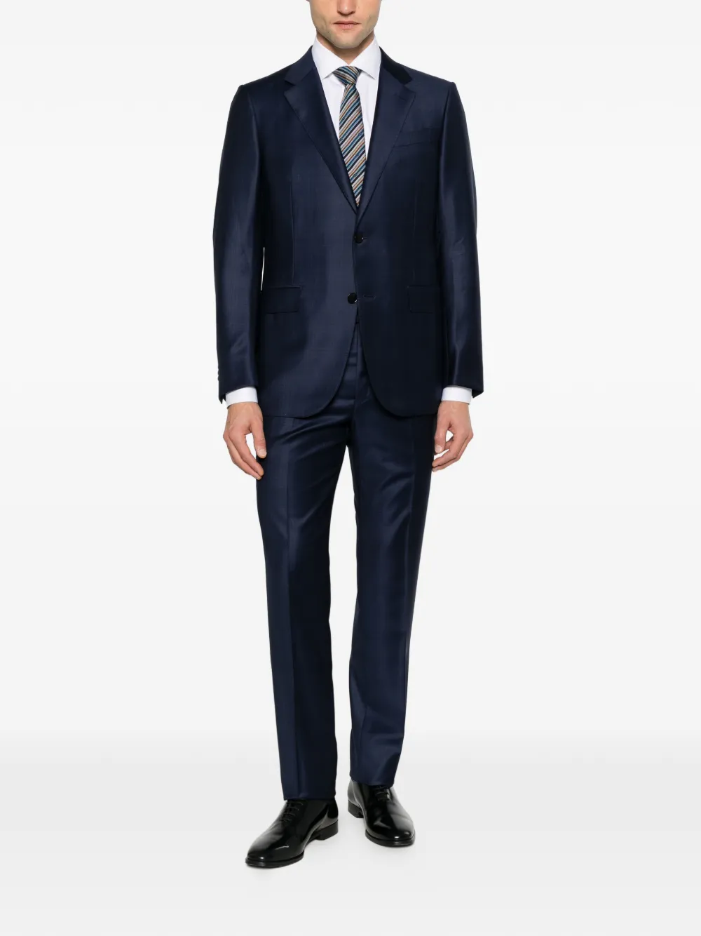 Zegna single-breasted suit Blauw