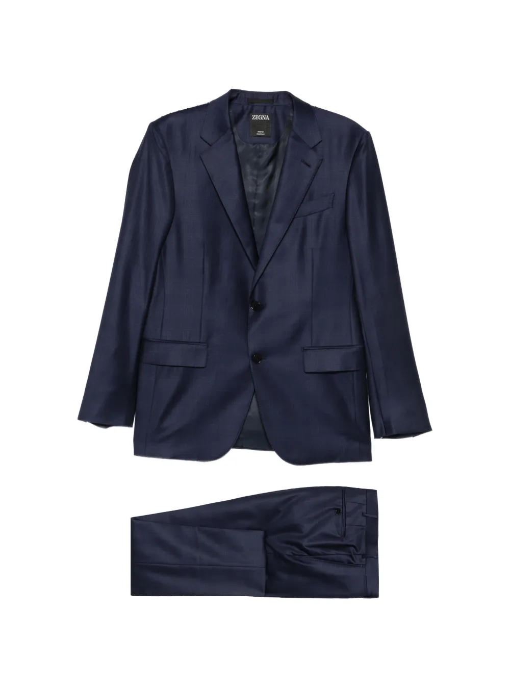 Zegna single-breasted suit - Blu