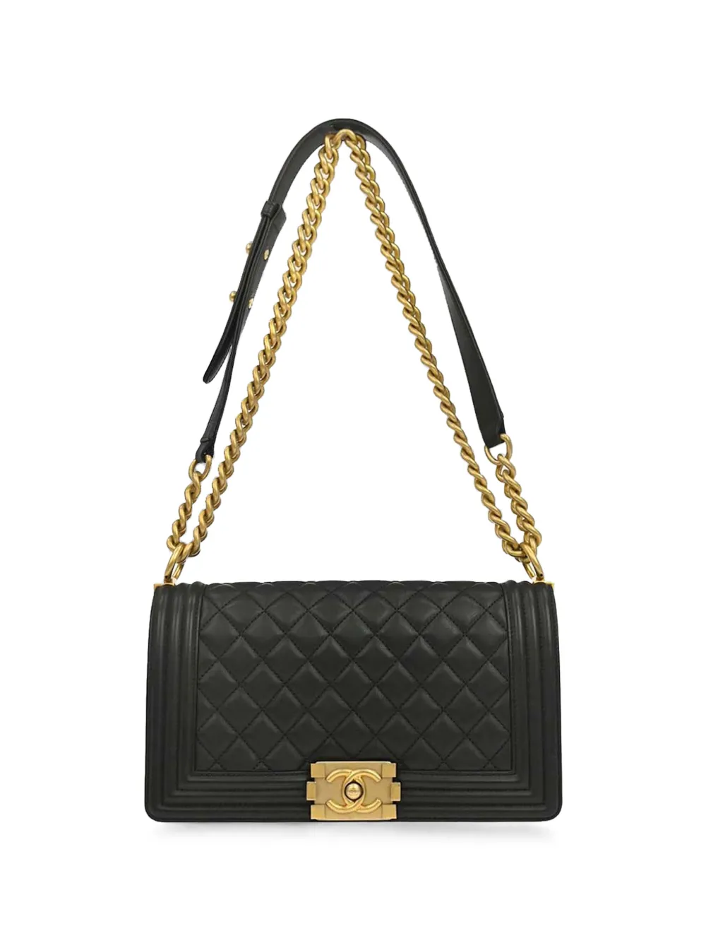 CHANEL Pre-Owned 2017 medium Boy Chanel quilted shoulder bag - Schwarz