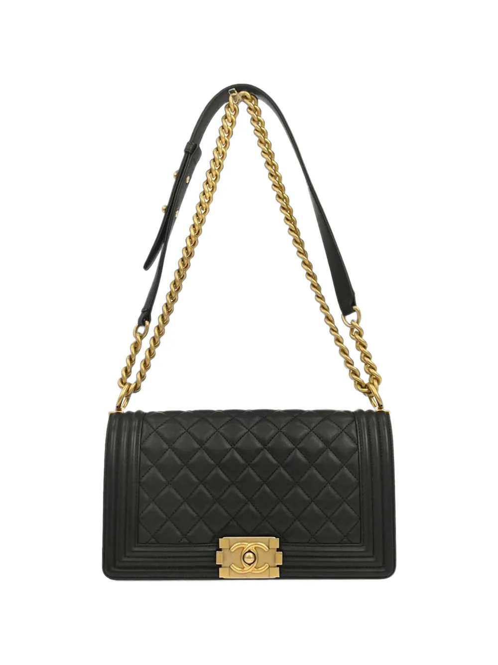 CHANEL Pre-Owned 2017 medium Boy Chanel quilted shoulder bag - Schwarz