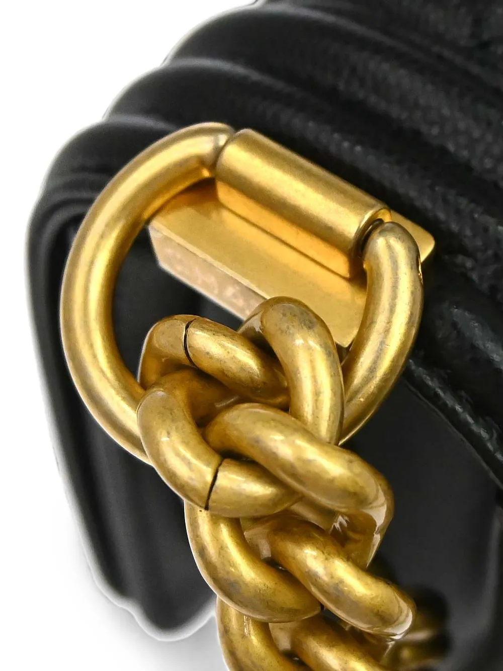 CHANEL Pre-Owned 2019 kleine Boy Chanel gewatteerde schoudertas Zwart