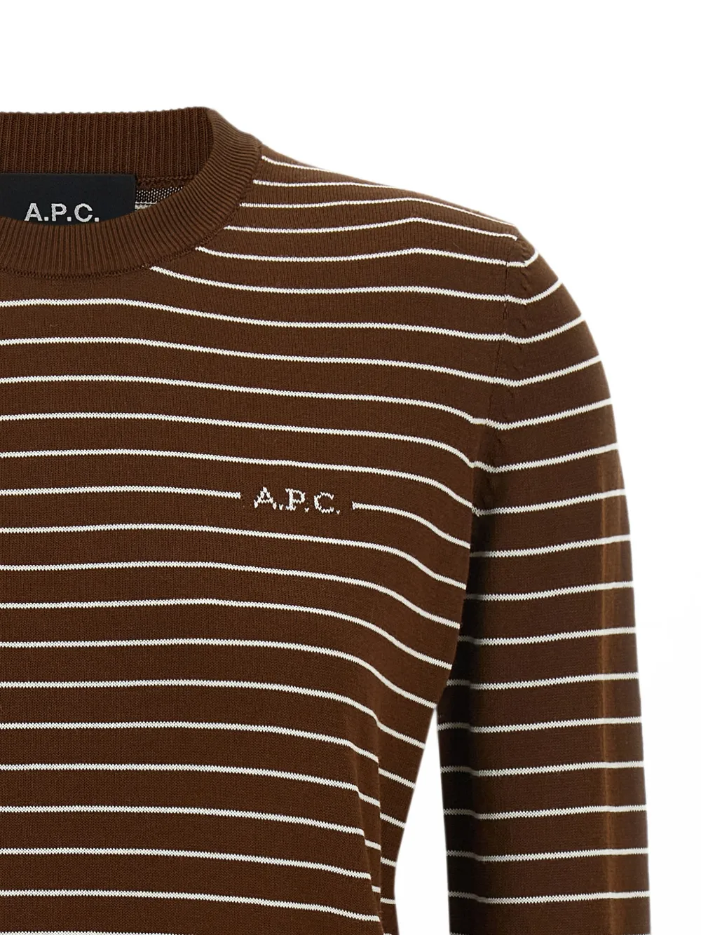 A.P.C. Sima gestreepte trui Bruin