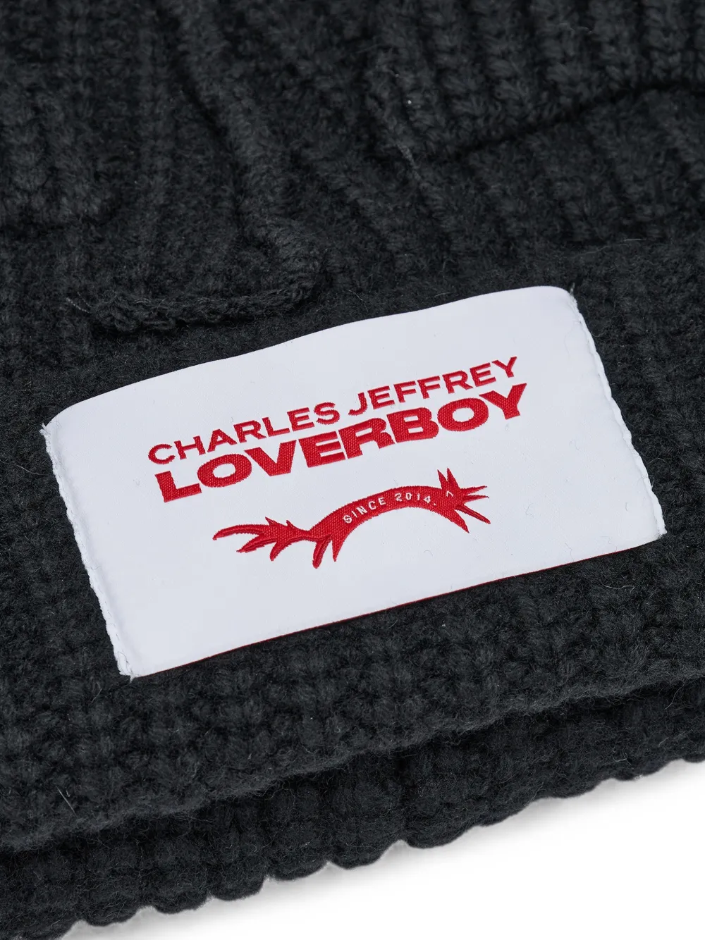 Charles Jeffrey Loverboy Chunky Ears geribbelde muts Zwart