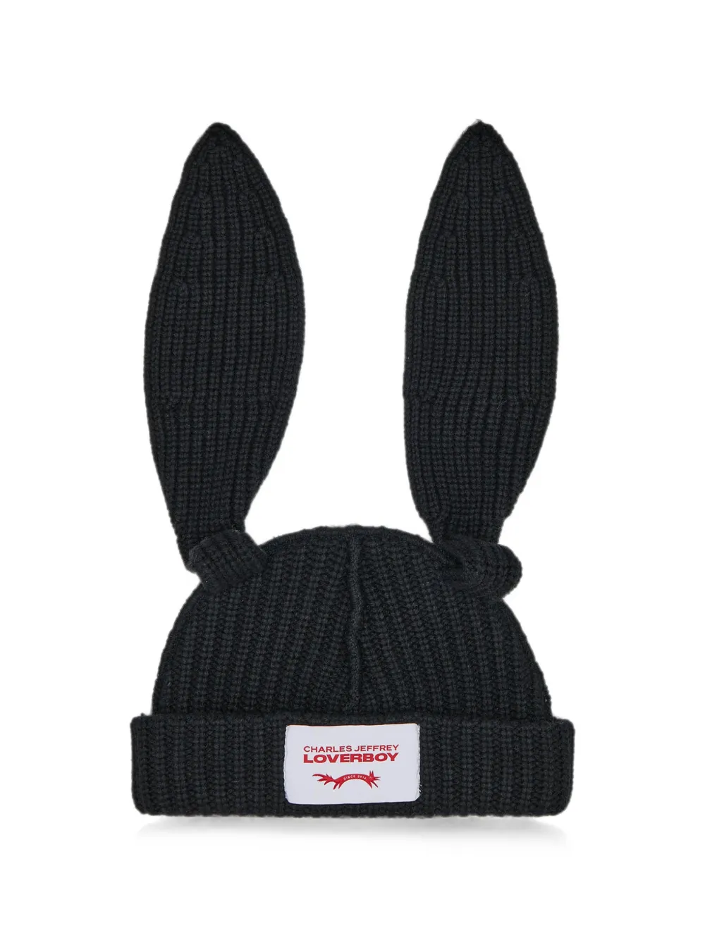 Charles Jeffrey Loverboy Chunky Rabbit beanie hat - Schwarz