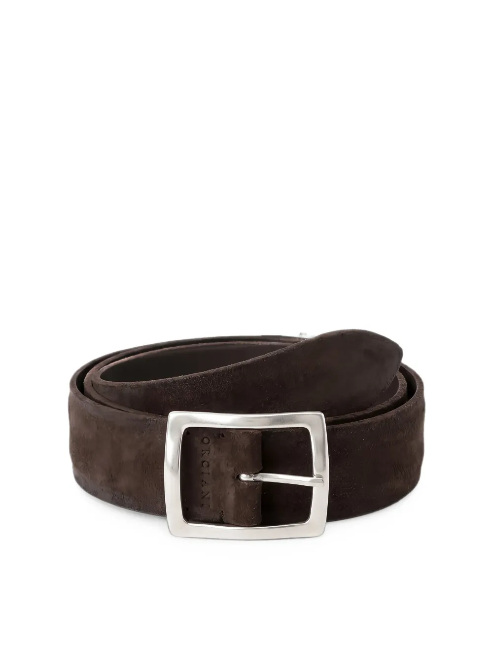 Orciani Hunting reversible suede belt Bruin