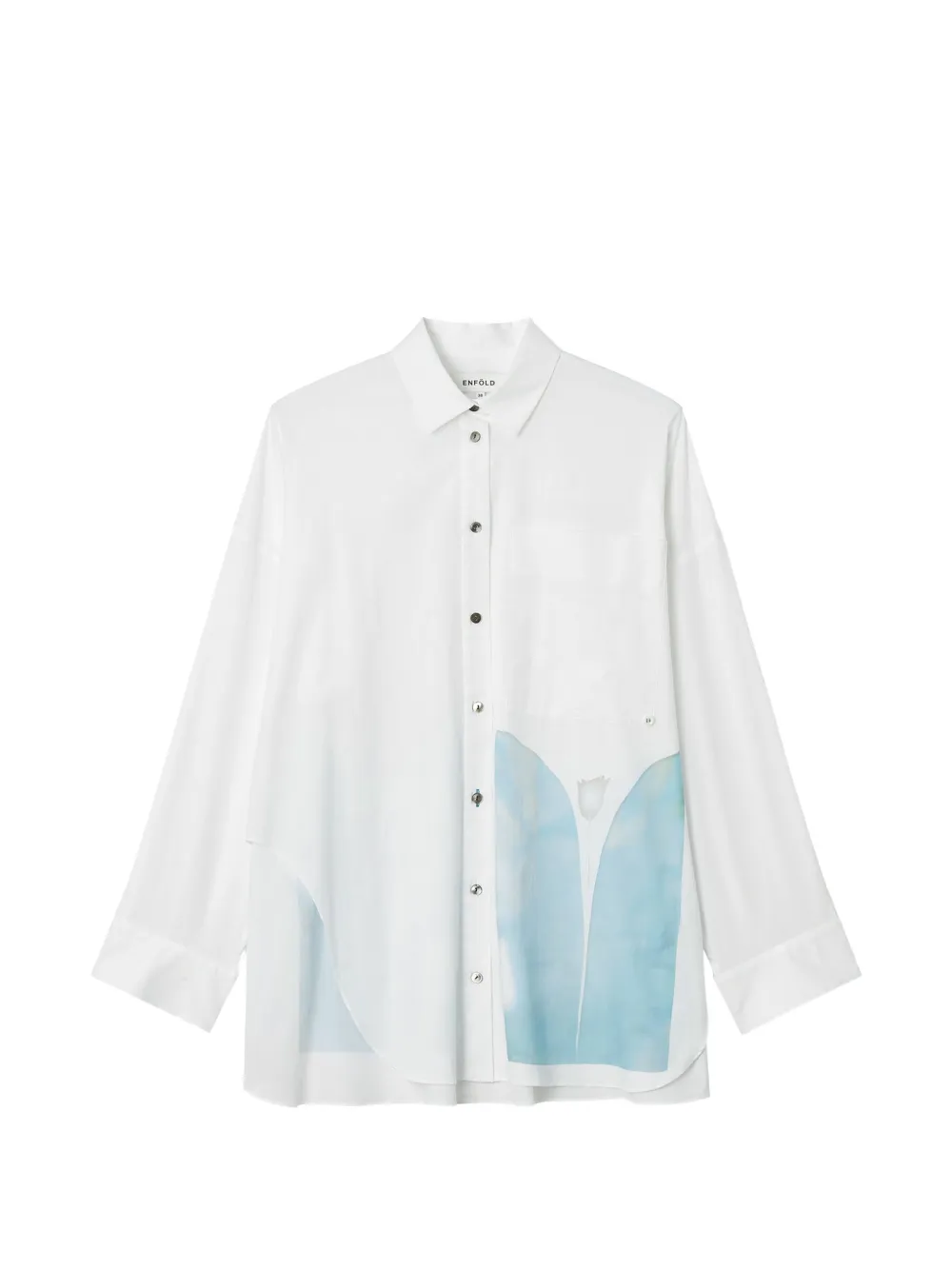 Enföld graphic-print button-down shirt - Weiß