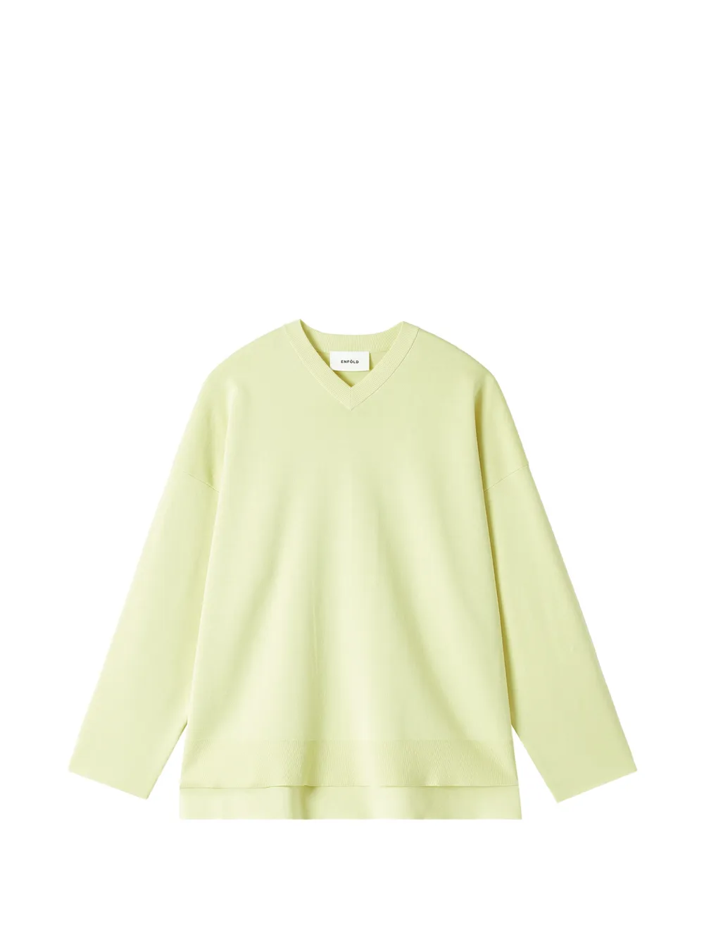 Enföld V-neck dropped-shoulder sweater - Giallo