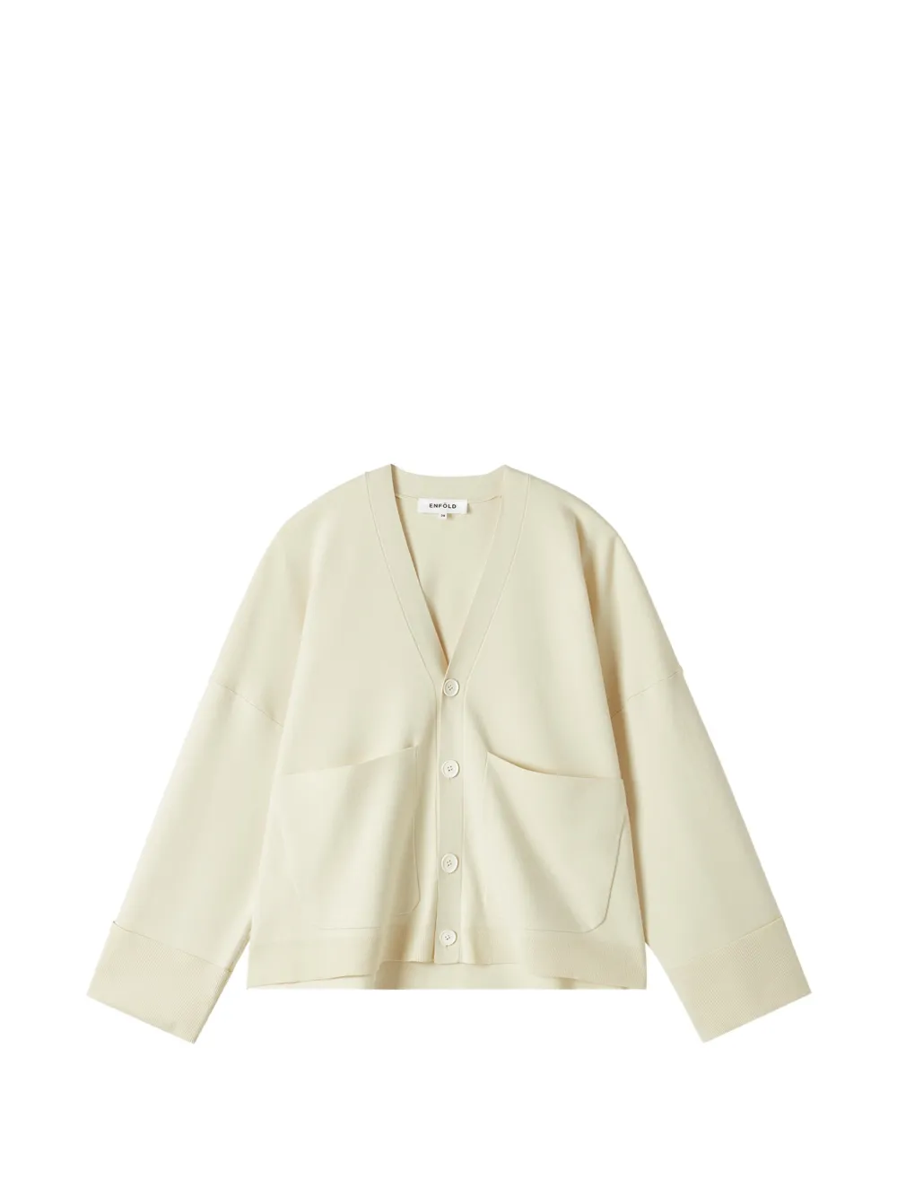Enföld v-neck drop-shoulder cardigan - Toni neutri