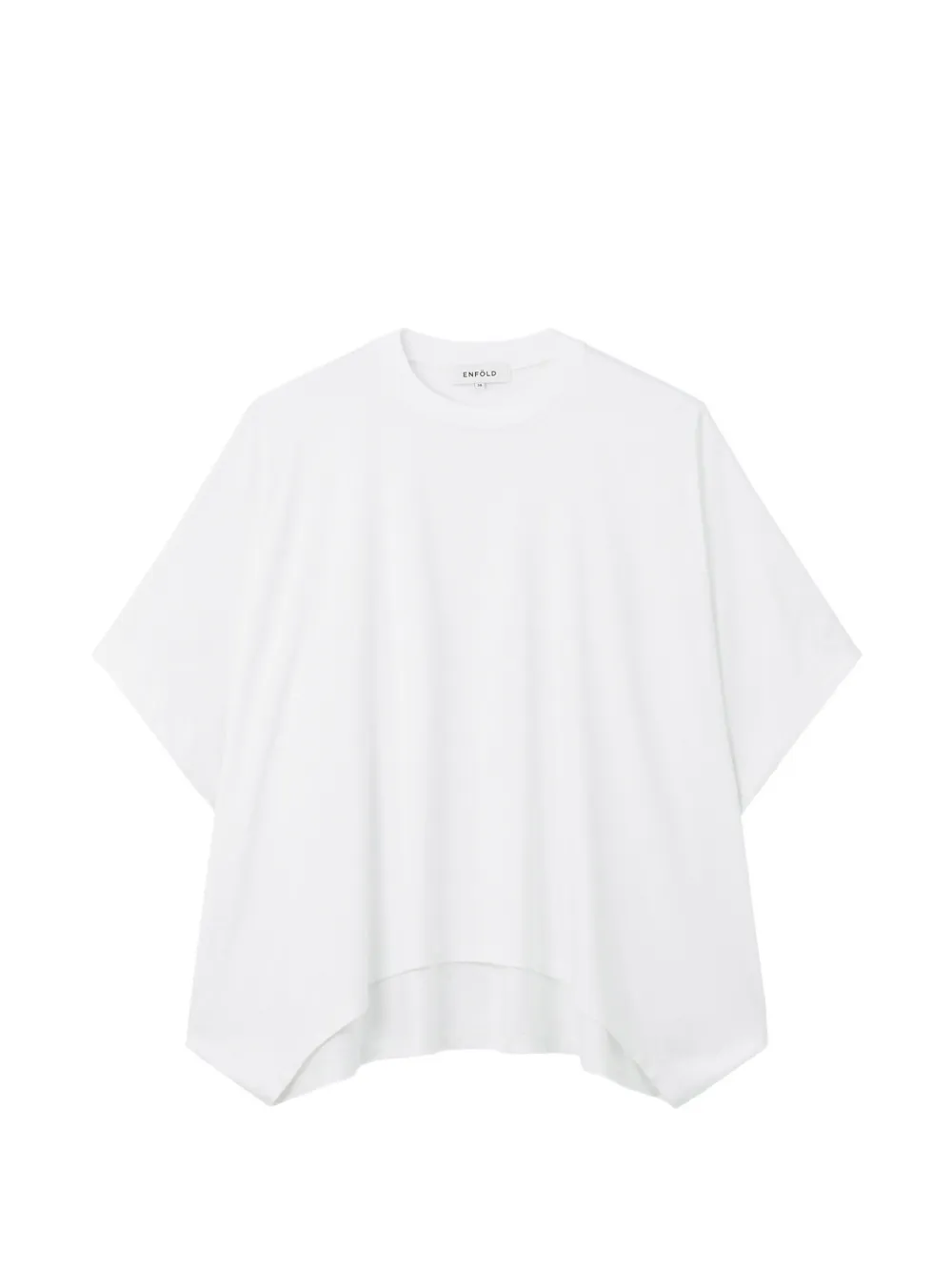 Enföld asymmetric-hem short-sleeve T-shirt - Weiß