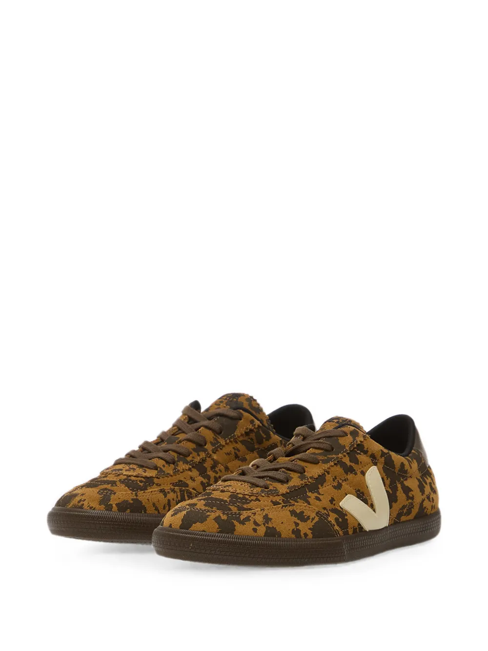VEJA Panenka suede tent black bark sneakers Bruin
