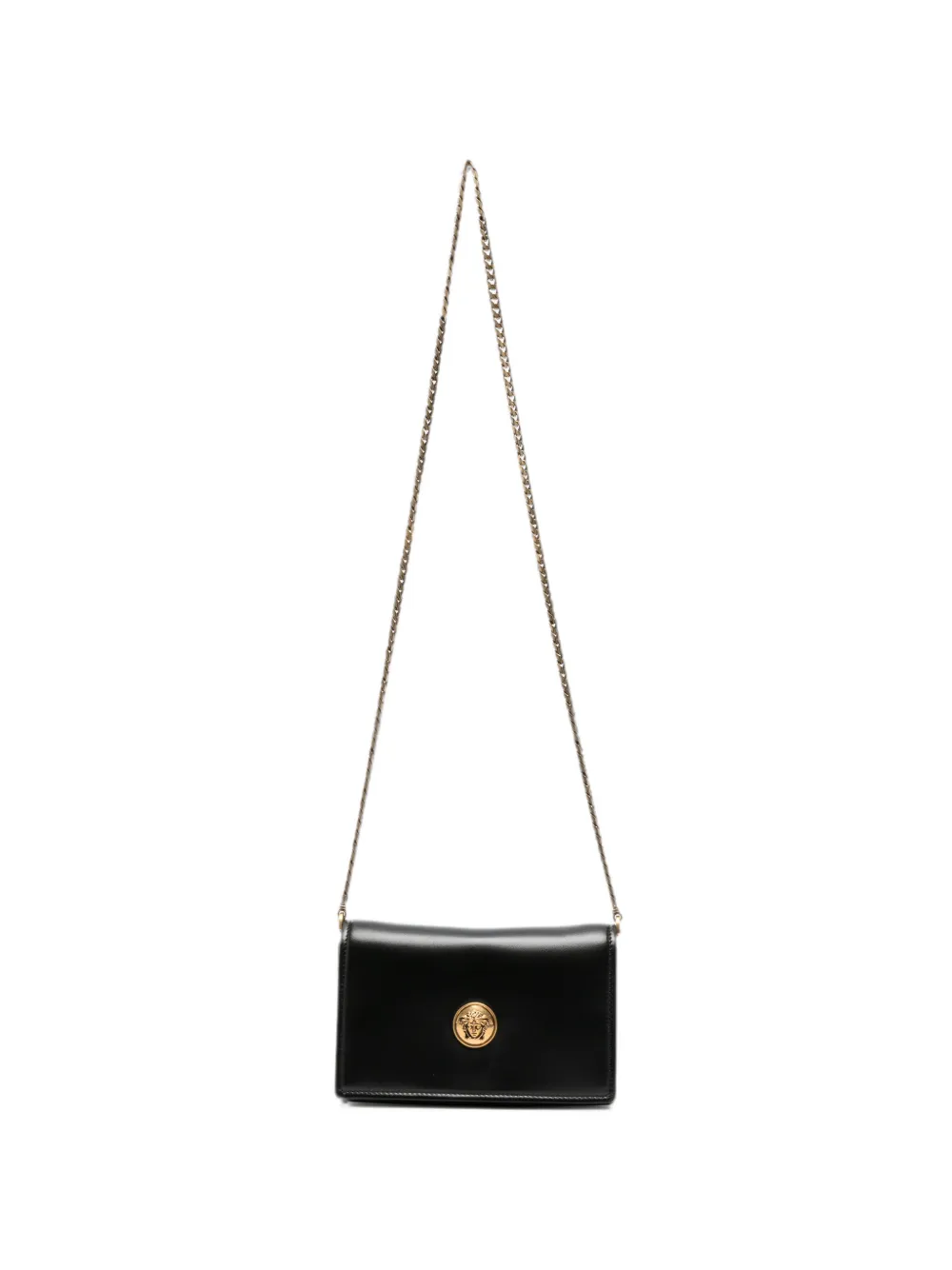 Versace Medusa plaque chain-link shoulder bag - Nero