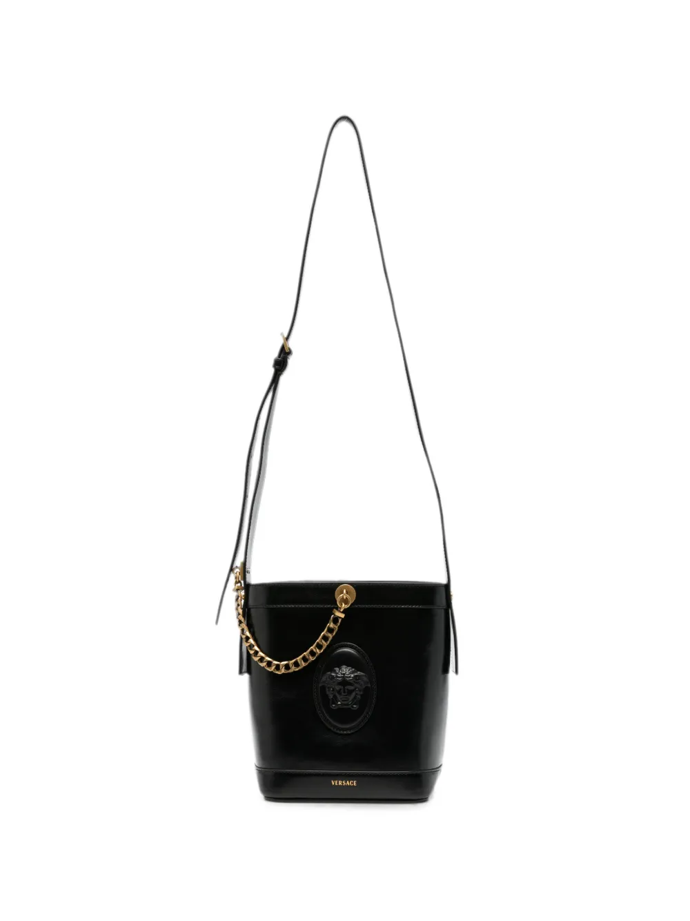 Versace Medusa '95 chain-link bucket bag - Schwarz