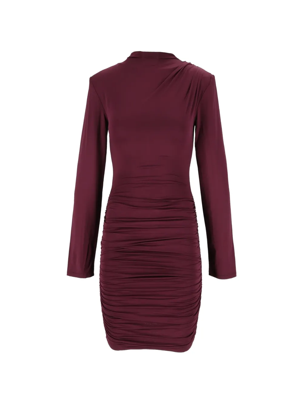 ROTATE BIRGER CHRISTENSEN drapey mini dress bordeaux