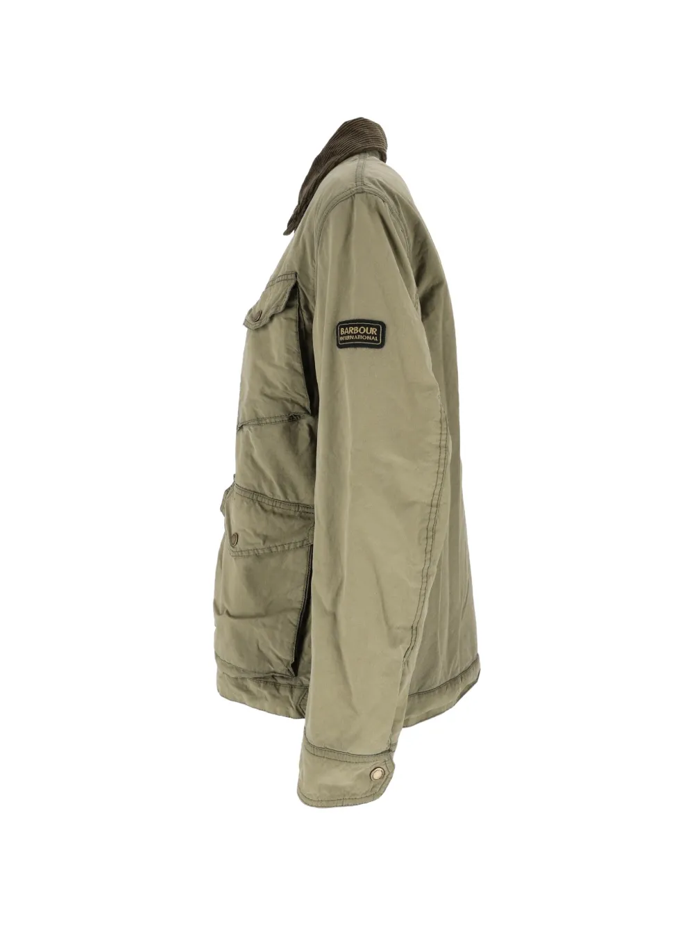 Barbour Winter Drifter washed-wax jacket Groen