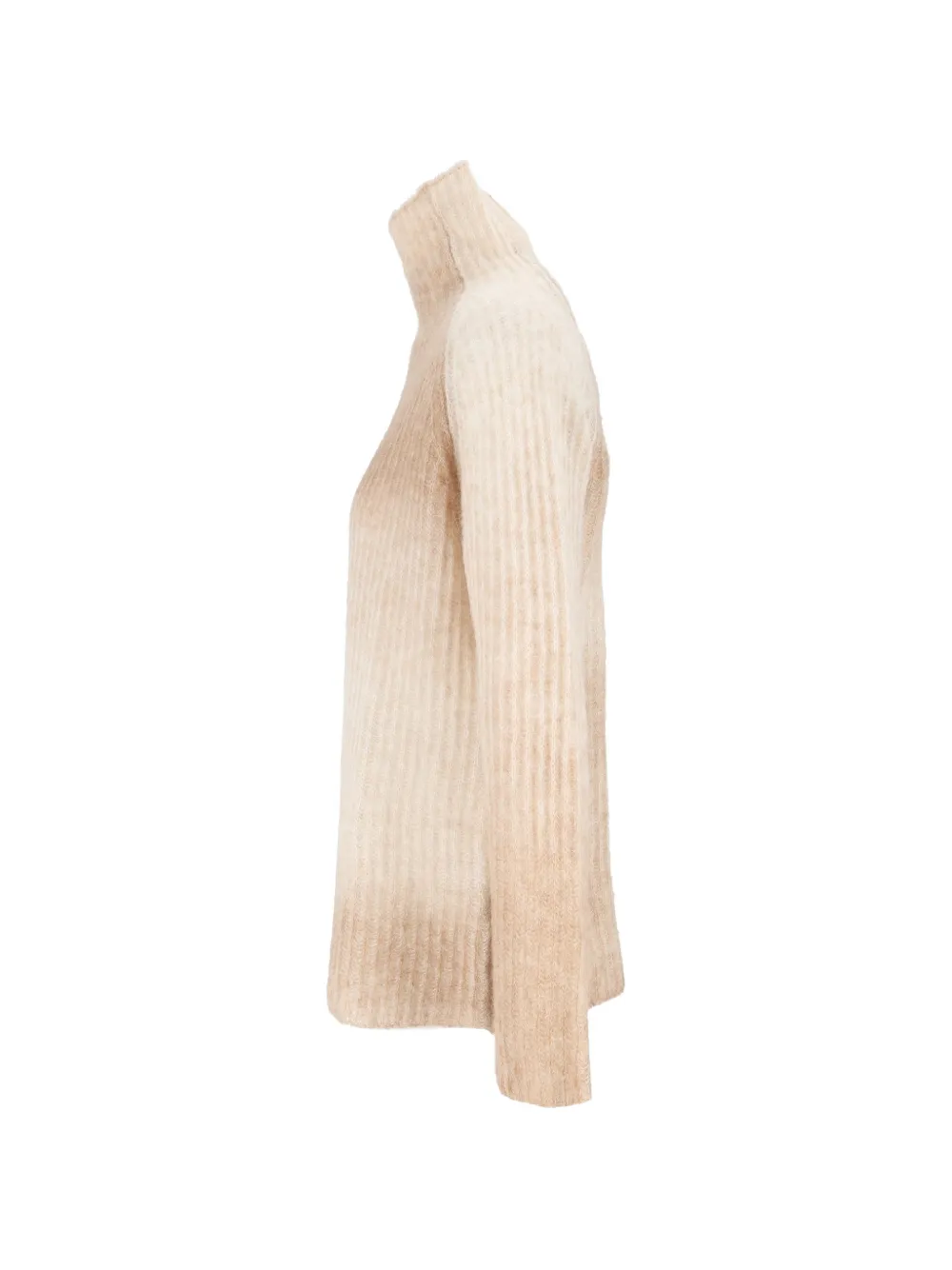 Kangra Ribgebreide coltrui Beige