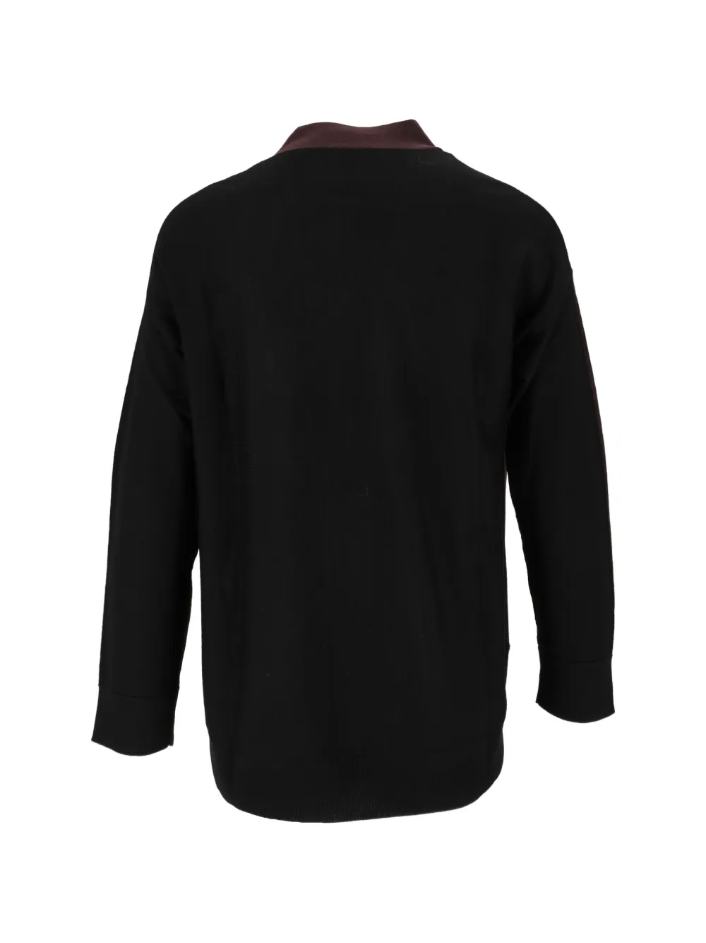 Kangra Vest met colourblocking en knopen Bruin