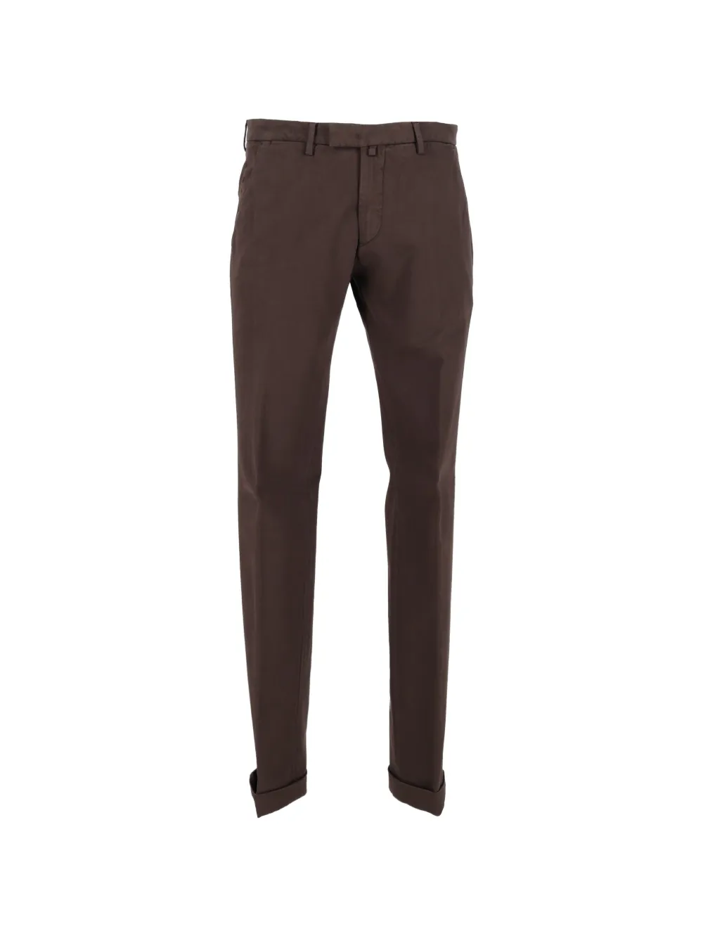 Briglia 1949 straight-leg turn-up trousers Bruin