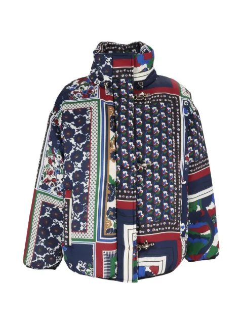 Fay patchwork-print bomber jacket