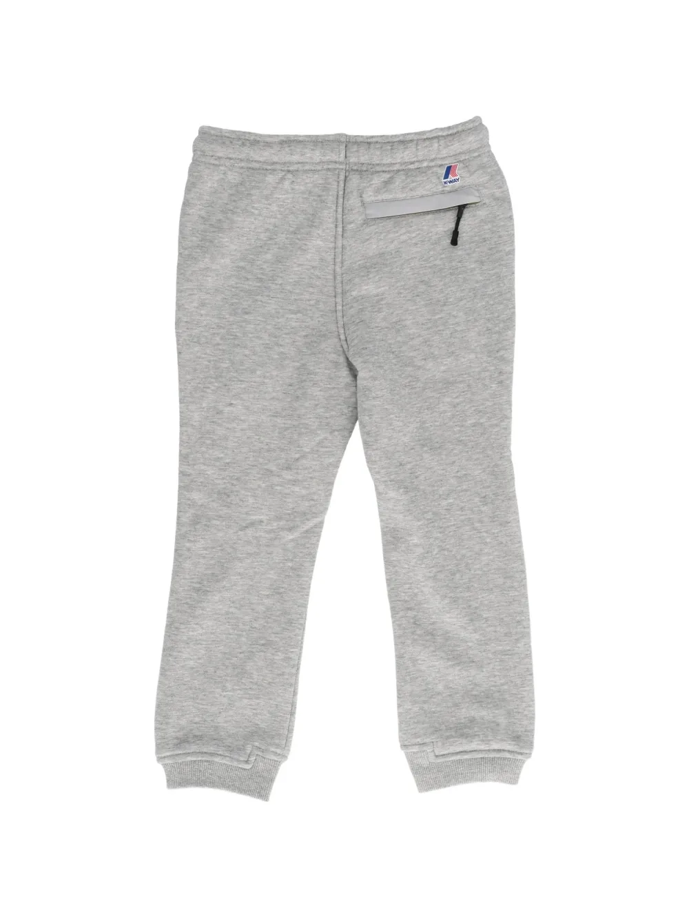 K Way Kids logo-patch drawstring track pants Grijs