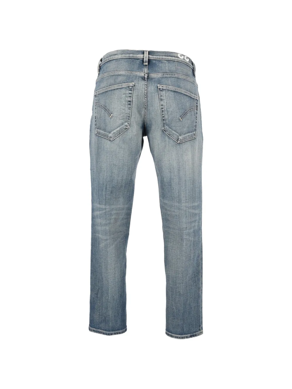 DONDUP Brighton jeans met whiskerdetails en toelopende pijpen Blauw