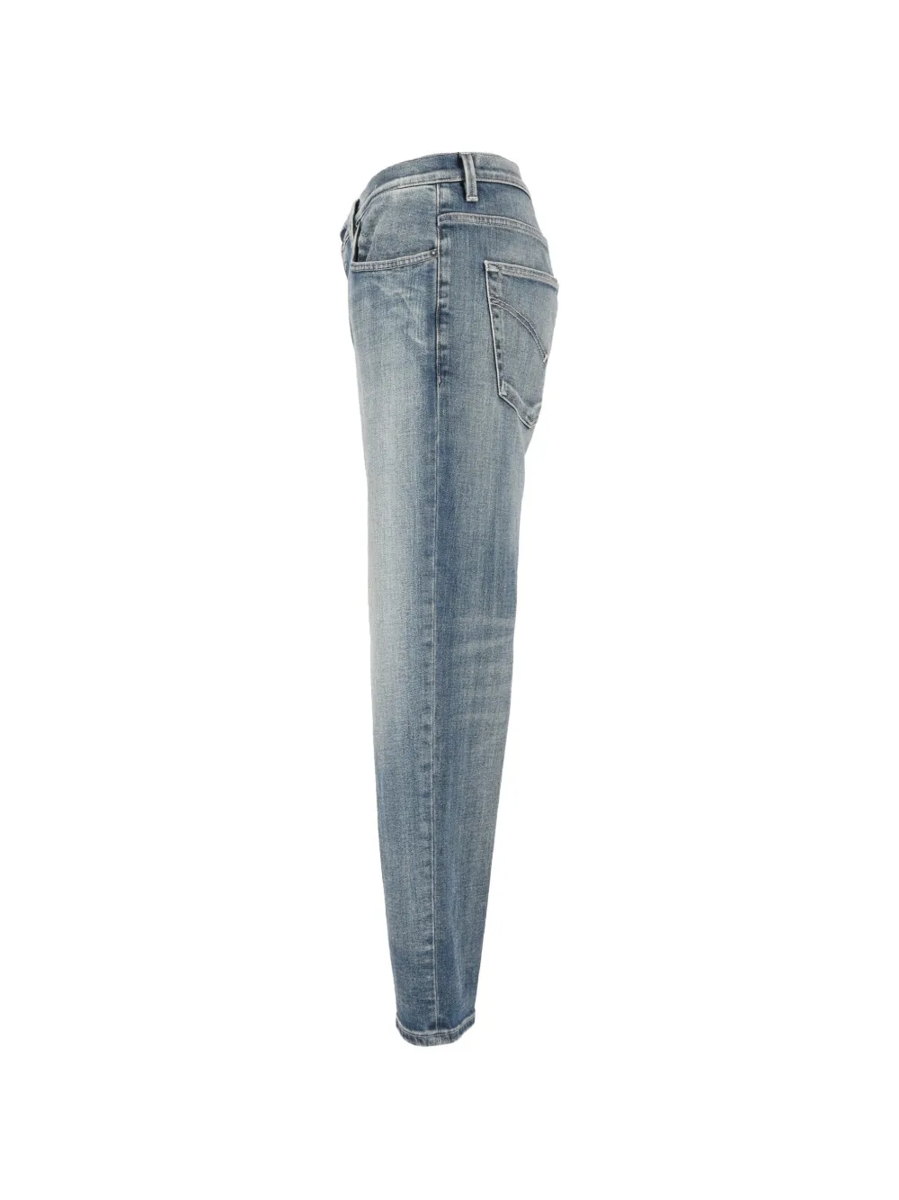 DONDUP Brighton jeans met whiskerdetails en toelopende pijpen Blauw
