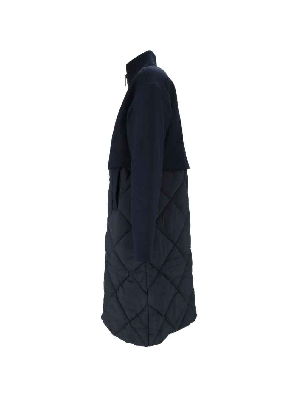 K-Way Gewatteerde parka van wolblend Blauw