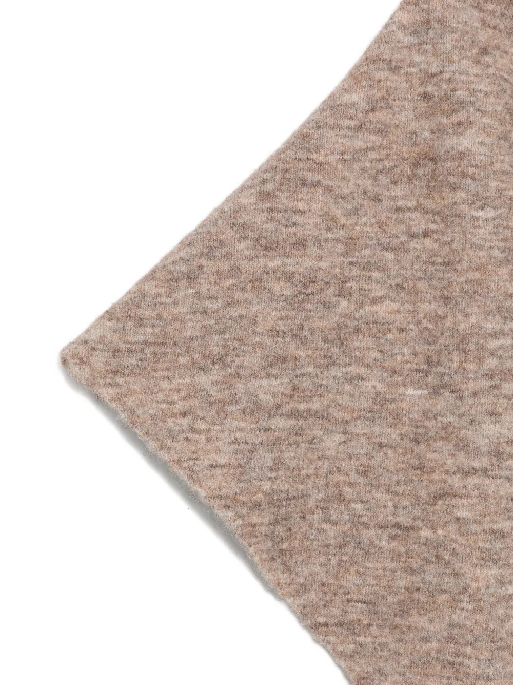 MC2 Saint Barth triangle-cut knitted scarf Beige