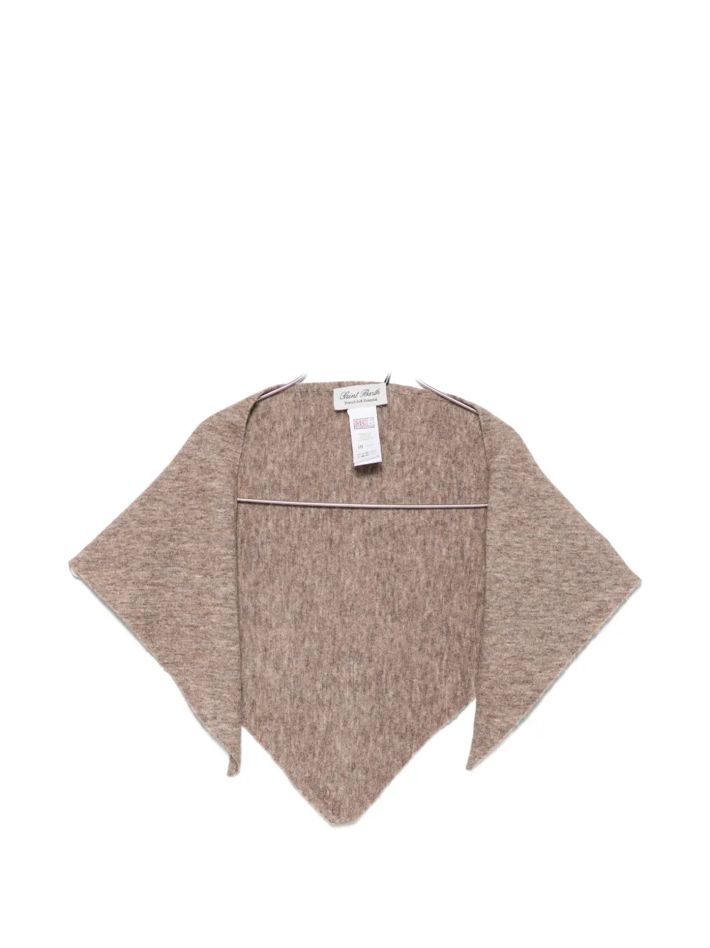 MC2 Saint Barth triangle-cut knitted scarf