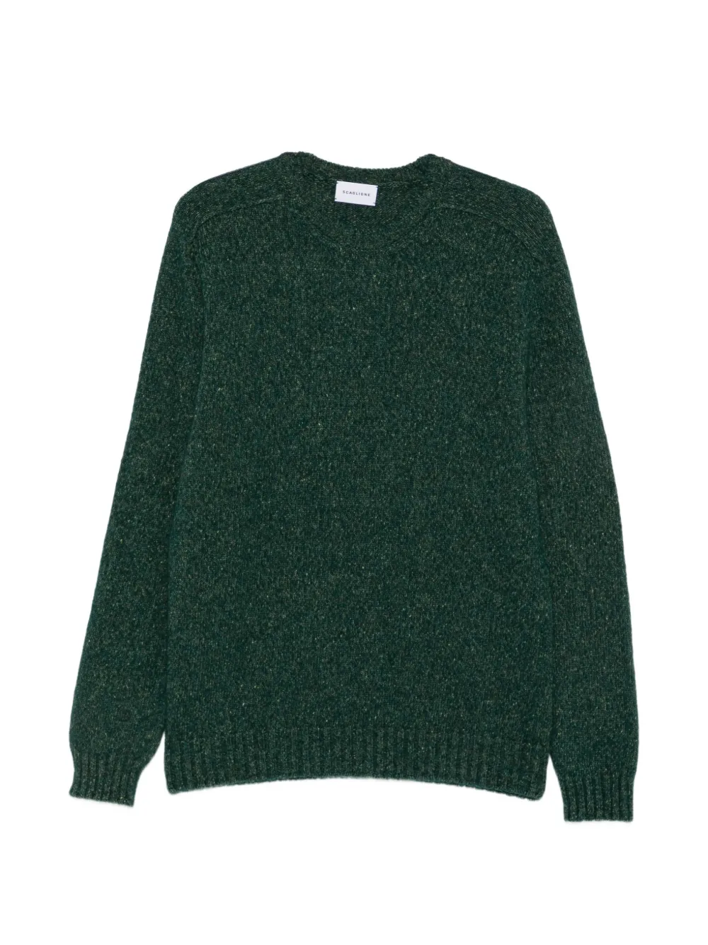SCAGLIONE crew-neck flecked sweater