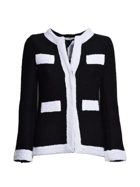 Charlott contrast-trim bouclé jacket