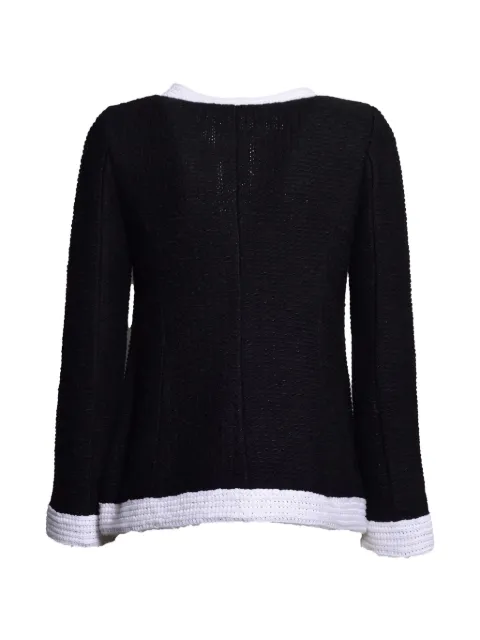 Charlott contrast-trim bouclé jacket